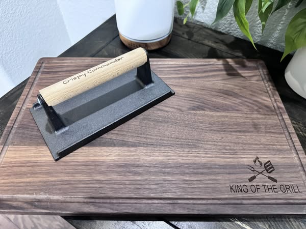 King Of The Grill BBQ Serving Board