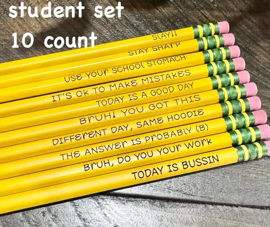 Custom Ticonderoga Pencil Set