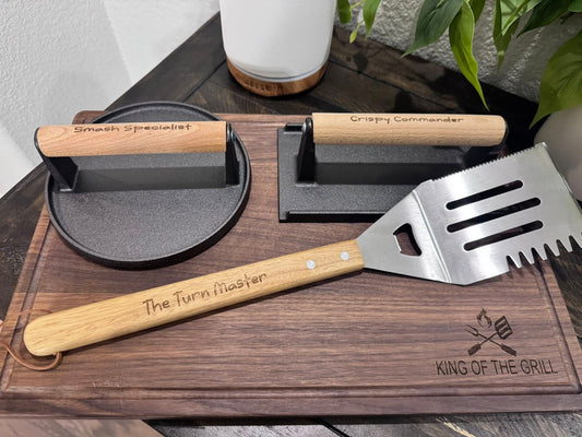 King Of The Grill BBQ Serving Board