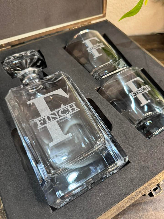 Personalized Decanter & Glass Set