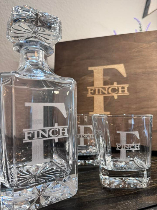 Personalized Decanter & Glass Set
