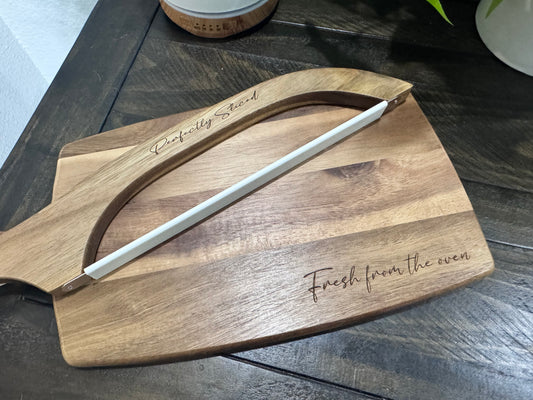 Bread Board and Bread Saw Set